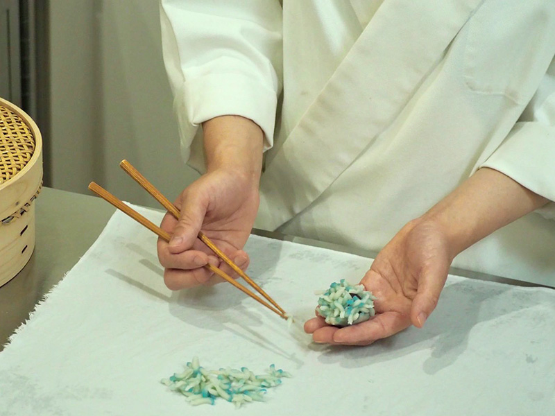 茶寮せんたま 職人の和菓子作り